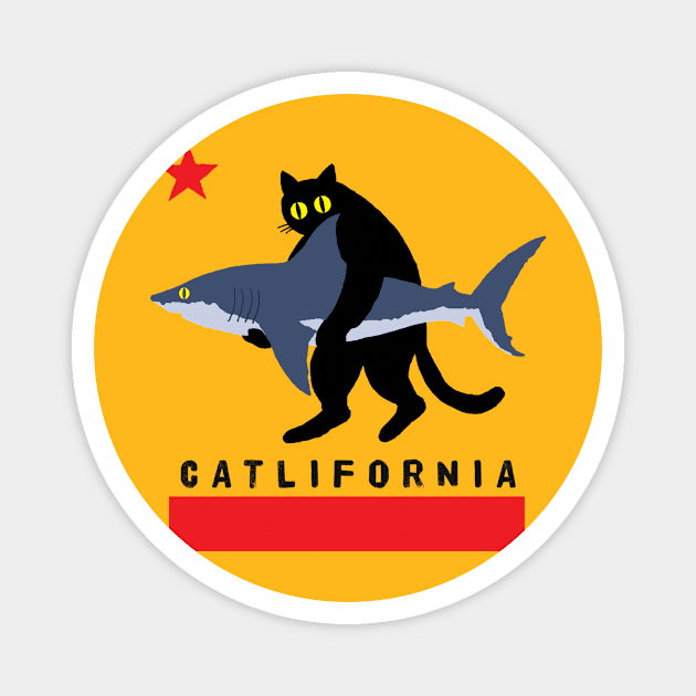 CATLIFORNIA Magnet by kookylove